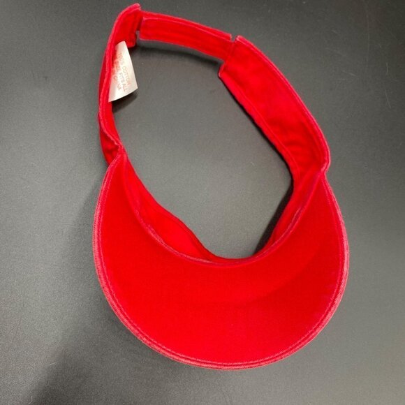 Anheuser-Busch Red Budweiser Adjustable Visor - Picture 2 of 4